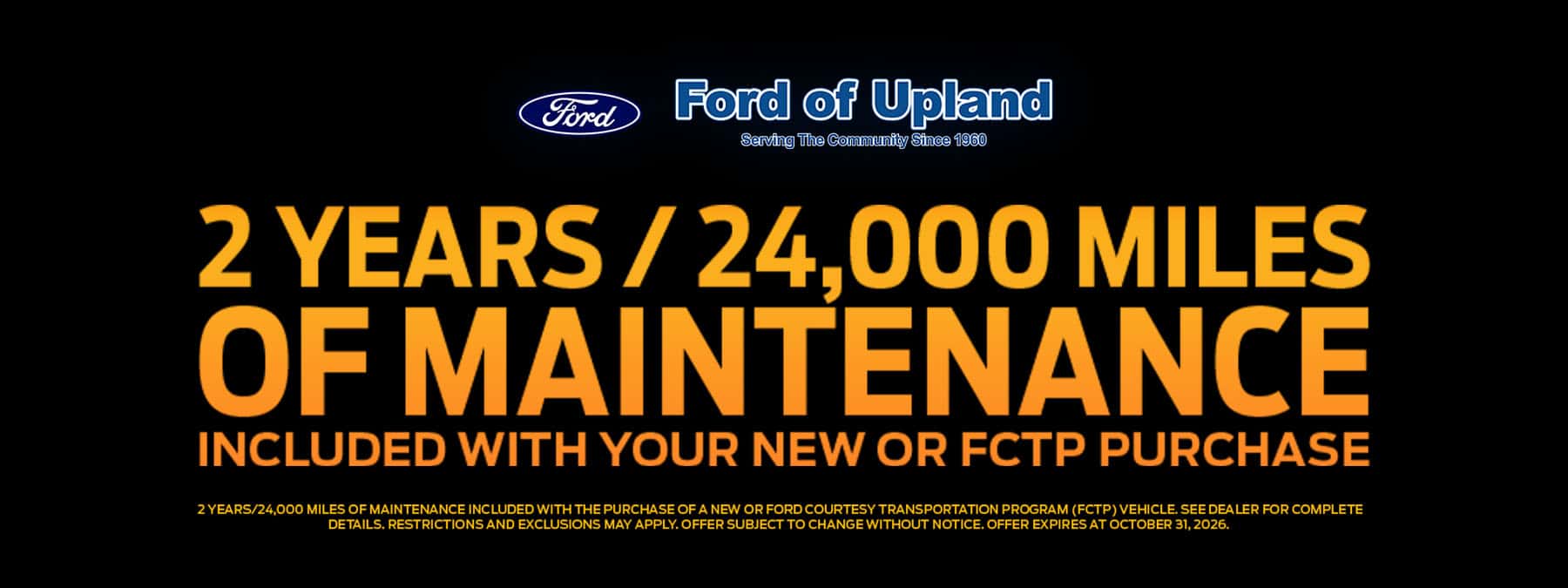 Ford-of-Upland—Oct-2026—Non-Model-Offers—Maintenance—Banner—1800×675