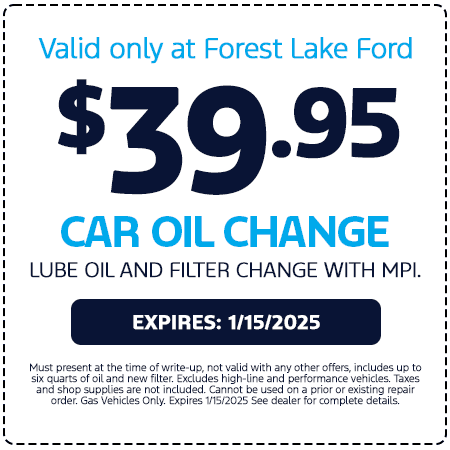 Ford Car Oil Change Special