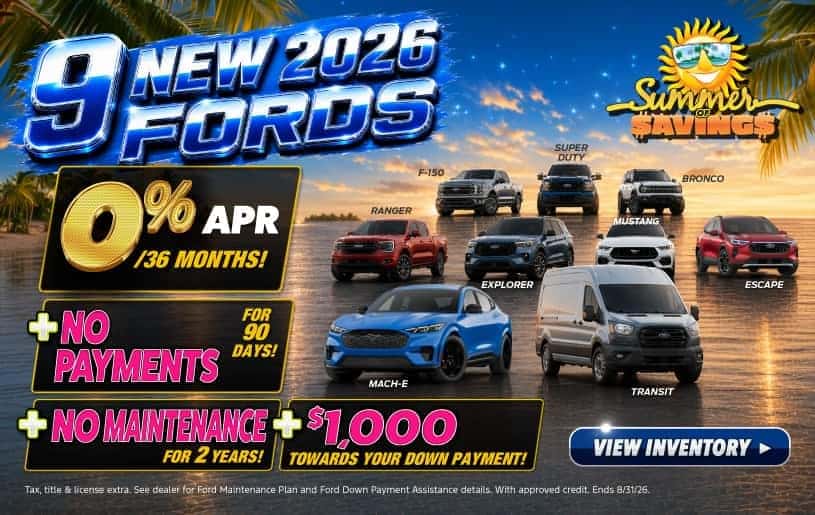 9 New 2026 Fords!