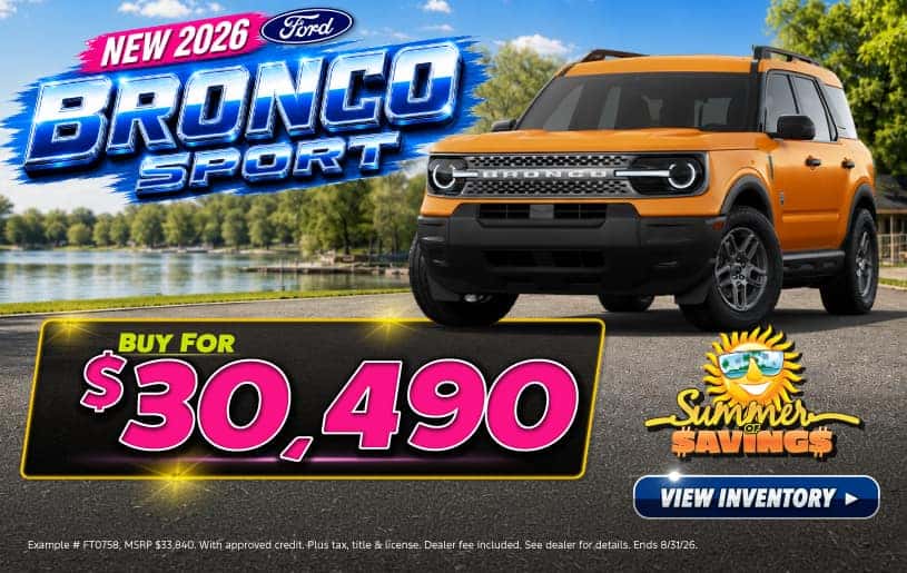 New 2026 Ford Bronco Sport