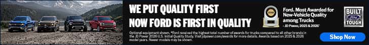 WE PUT QUALITY FIRST
NOW FORD IS FIRST IN QUALITY