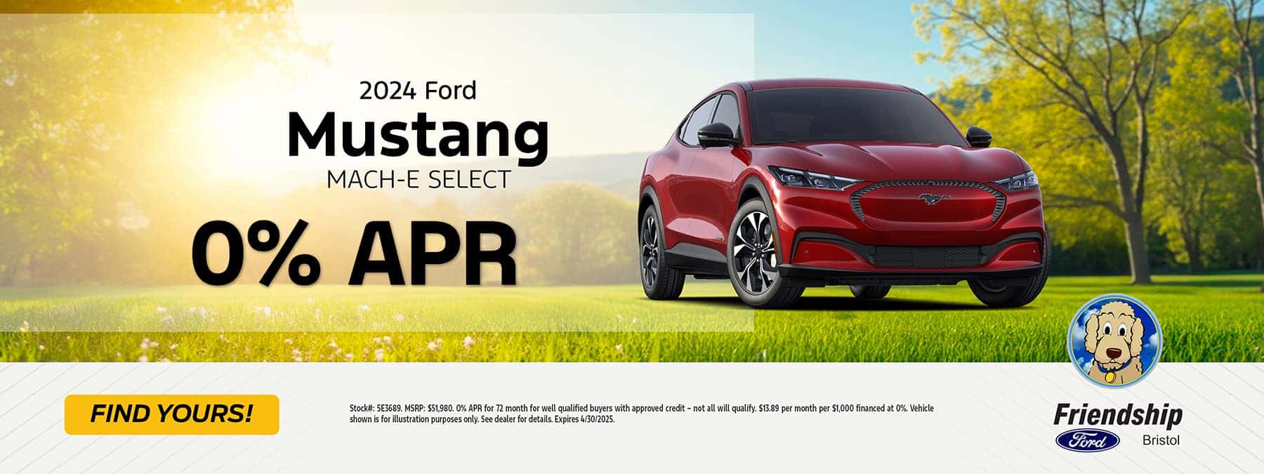 2024 Mustang Mach-E 0% APR!