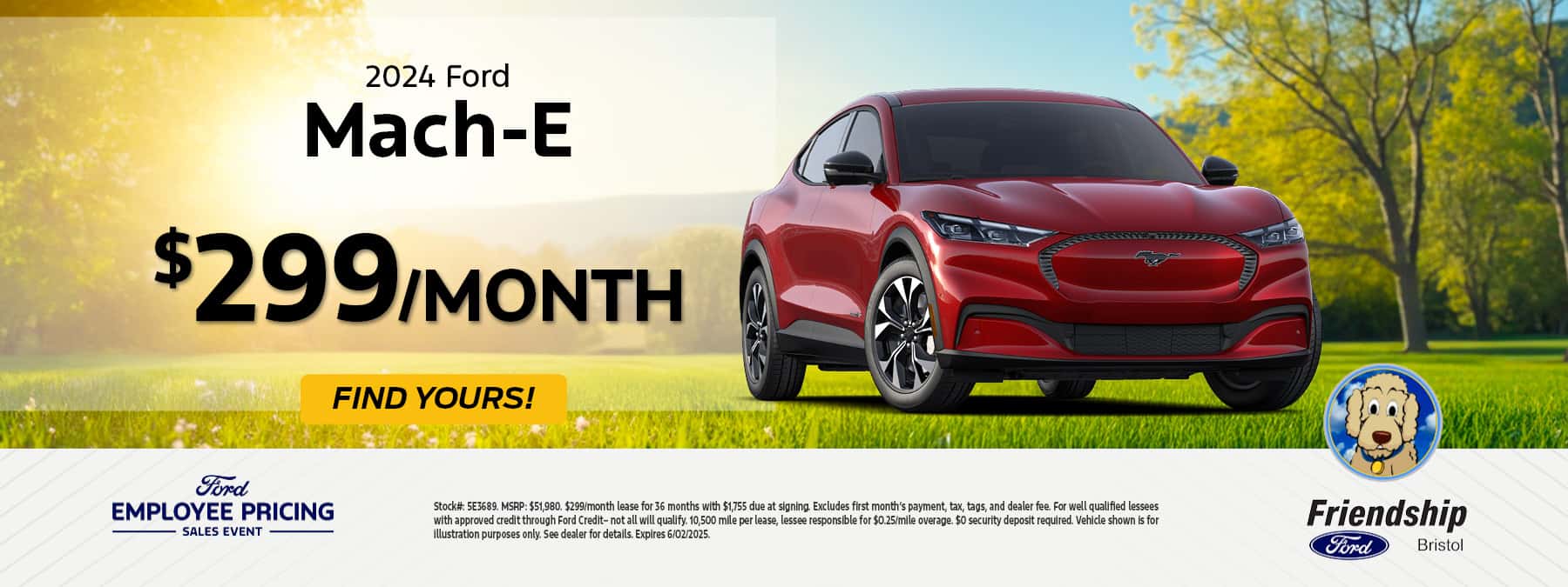 2024 Ford Mach-E $299/mo!