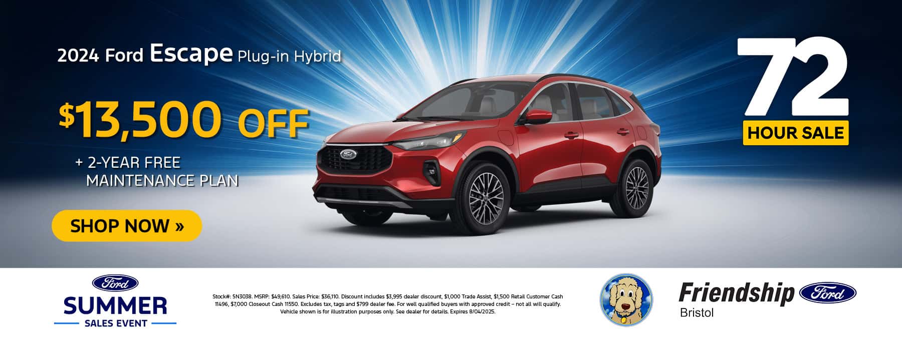 2024 Ford Escape PHEV $13,500 Off!