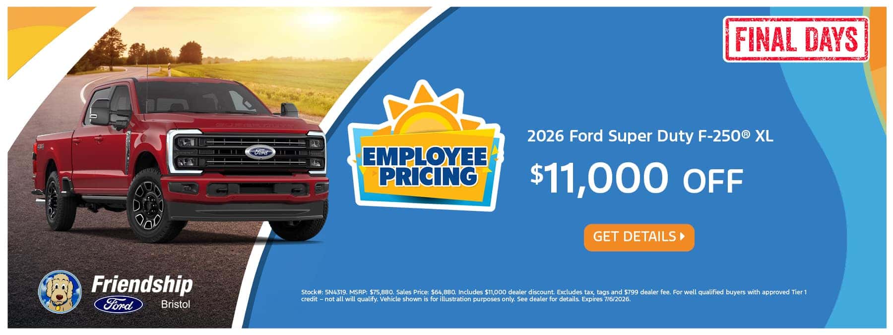 $11,000 off 2026 Ford F-250!