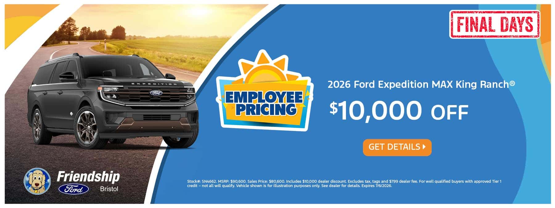 $10,000 off 2026 Ford Expedition!