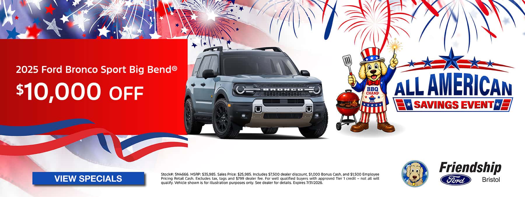 $10,000 off 2025 Ford Bronco Sport!
