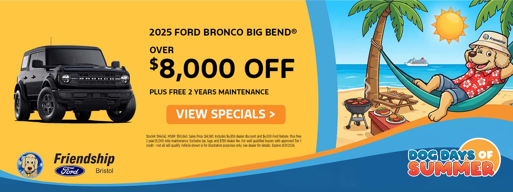 Over $8,000 off 2025 Ford Bronco!