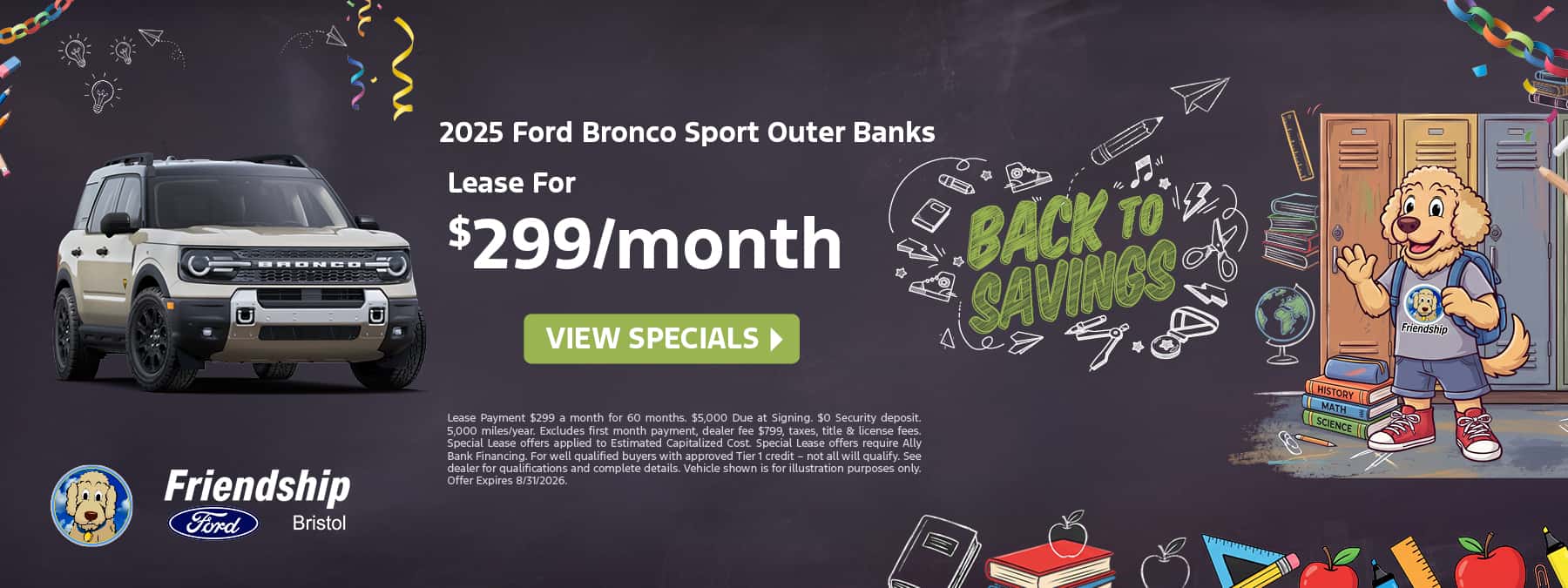 2025 Ford Bronco Sport for $299/mo!