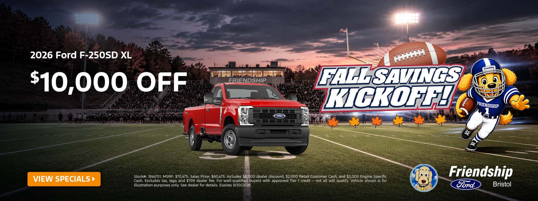 $10,000 off 2026 Ford F-250SD XL!
