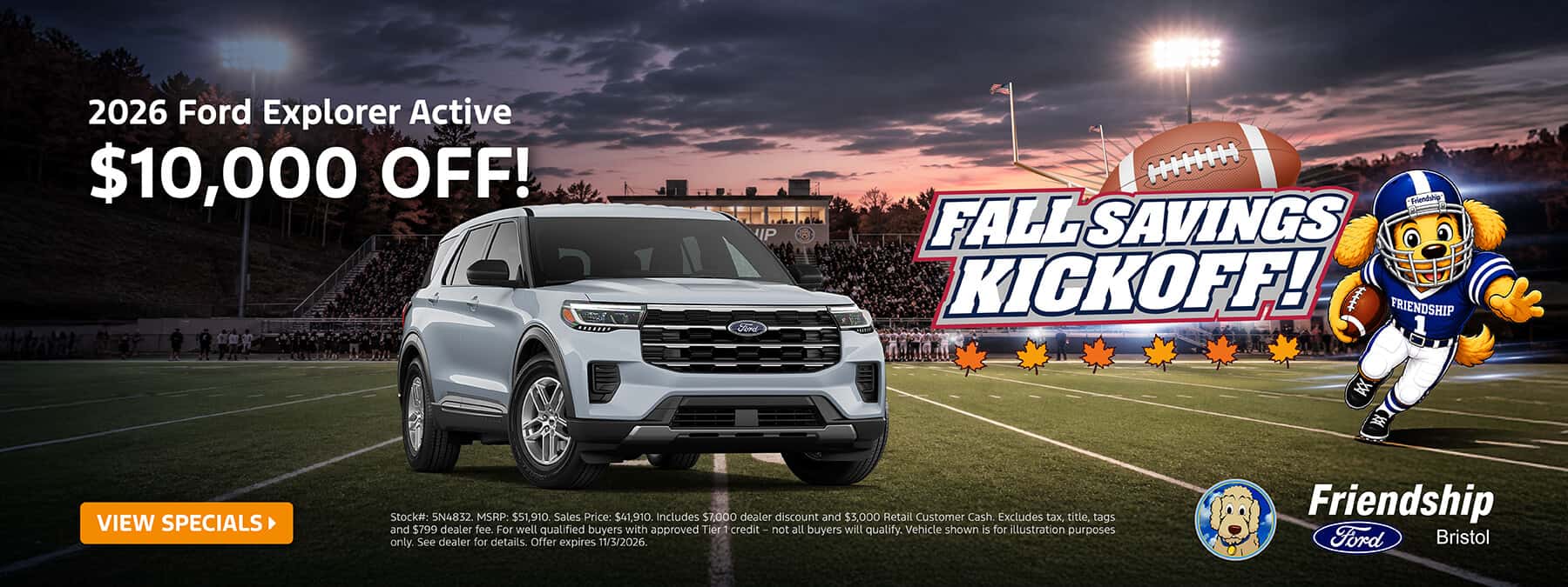 $10,000 off 2026 Ford Explorer!