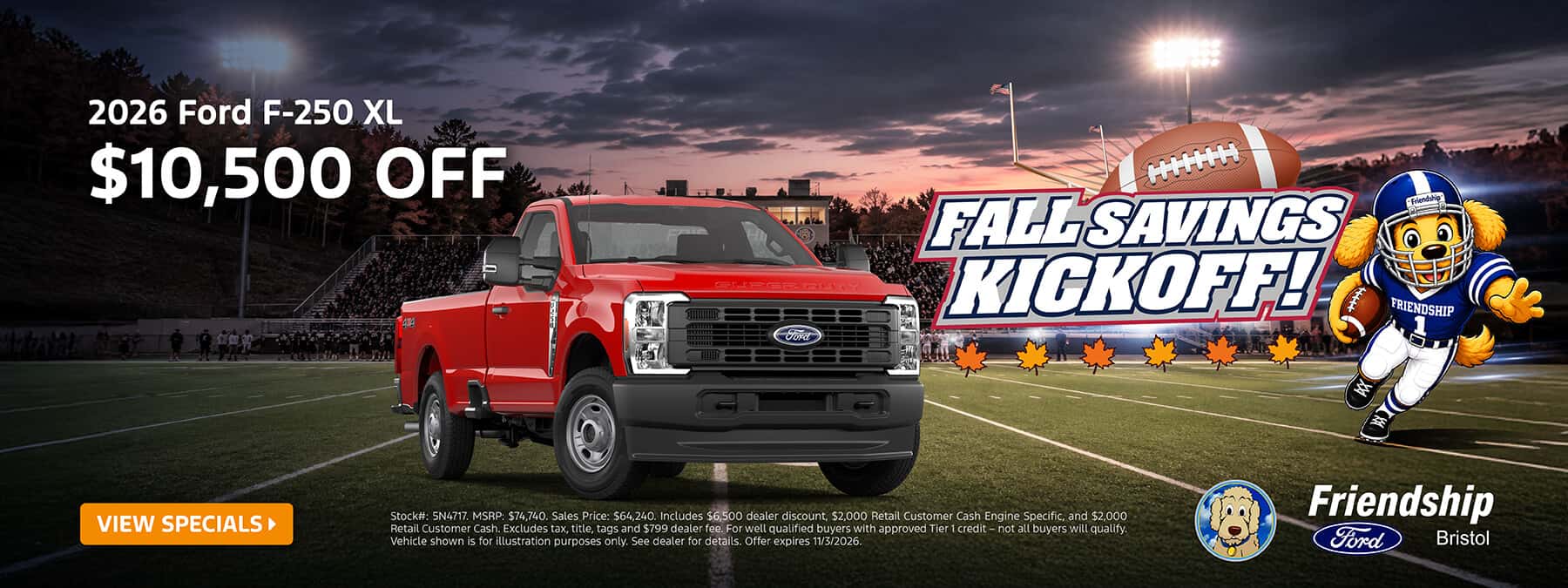 $10,500 off 2026 Ford F-250SD XL!