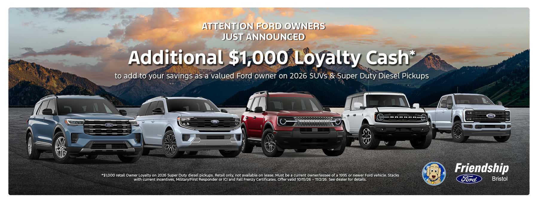 Additional $1,000 Loyalty Cash Available!