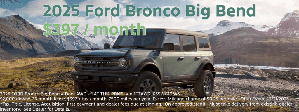 New 2025 Ford Bronco Big Bend®