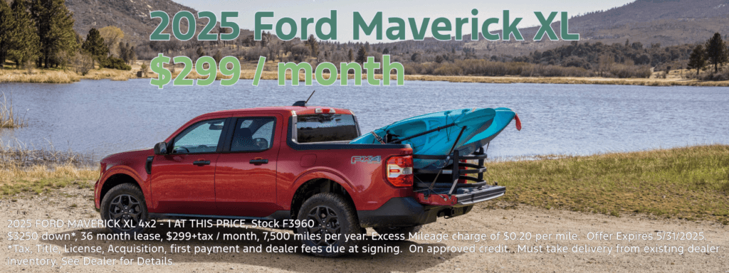 May Lease Special 2025 Ford Maverick XL