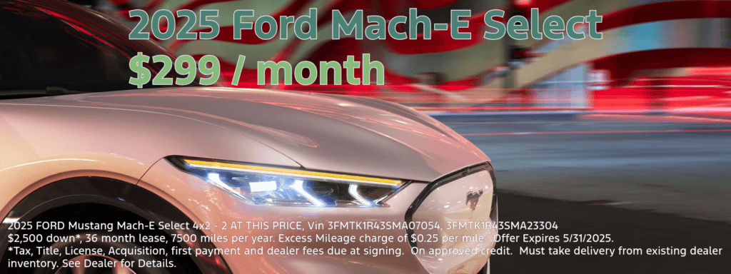 New 2025 Ford Mustang Mach-E Select 4x2