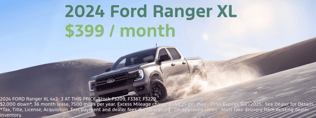 New 2024 Ford Ranger XL