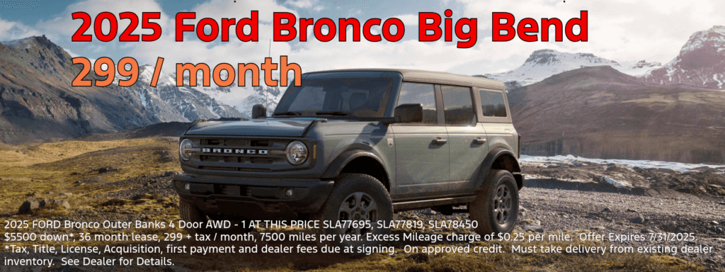 New 2025 Ford Bronco Big Bend®