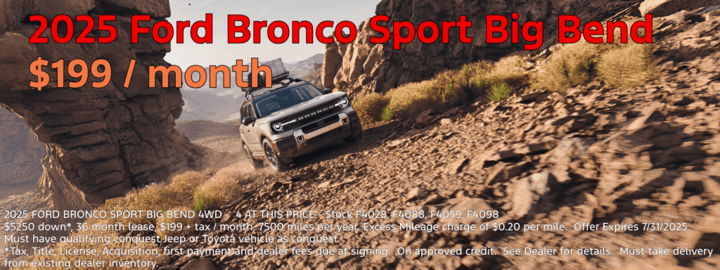 25 Ford Bronco Sport Big Bend 4WD