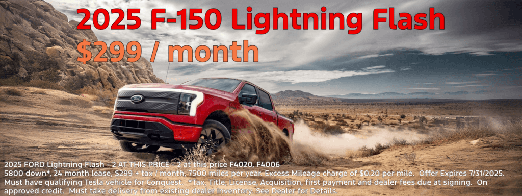 New 2025 Ford F-150 Lightning Flash
