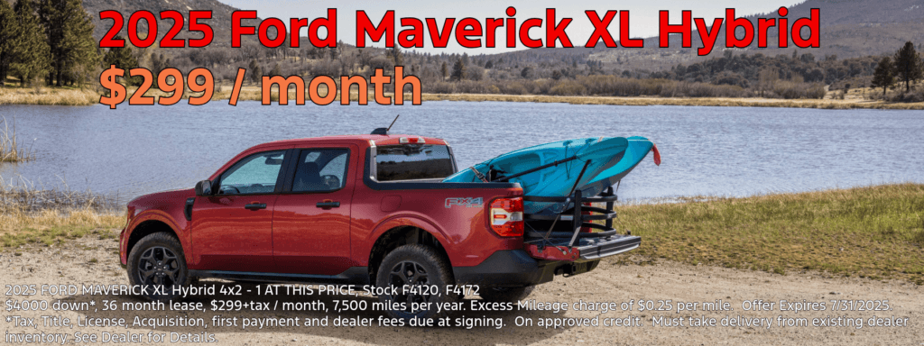 July Lease Special 2025 Ford Maverick Hybrid XL