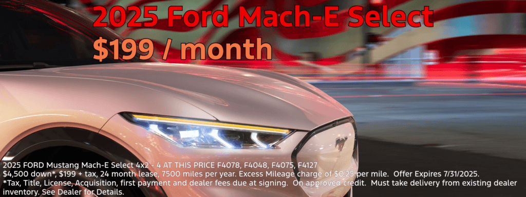 New 2025 Ford Mustang Mach-E Select 4x2