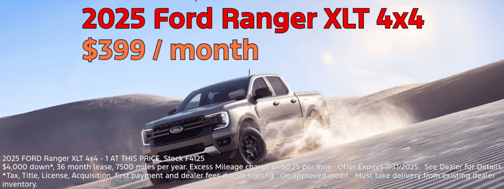 New 2025 Ford Ranger XLT 4x4