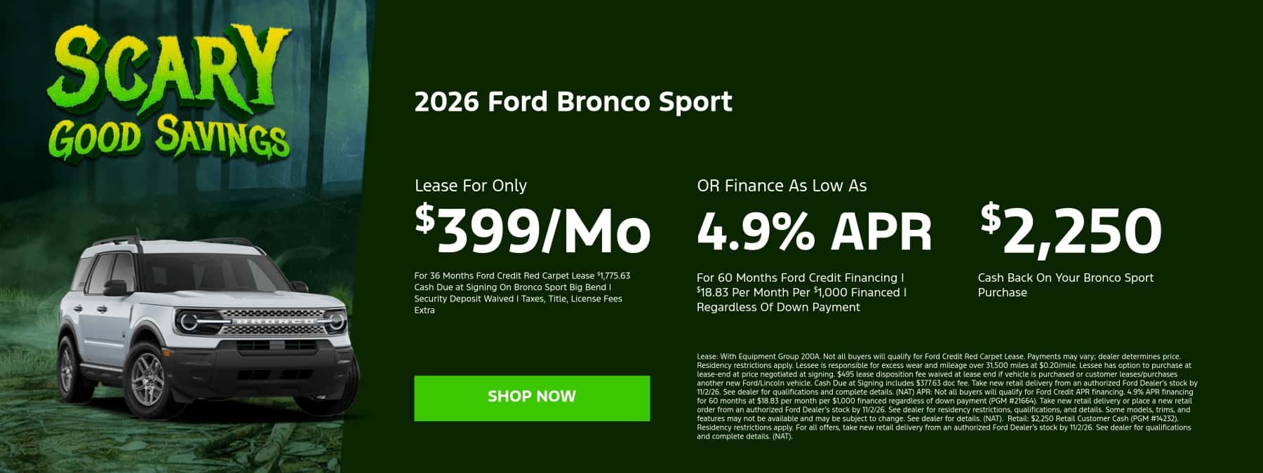 Halloween Bronco Sport Special