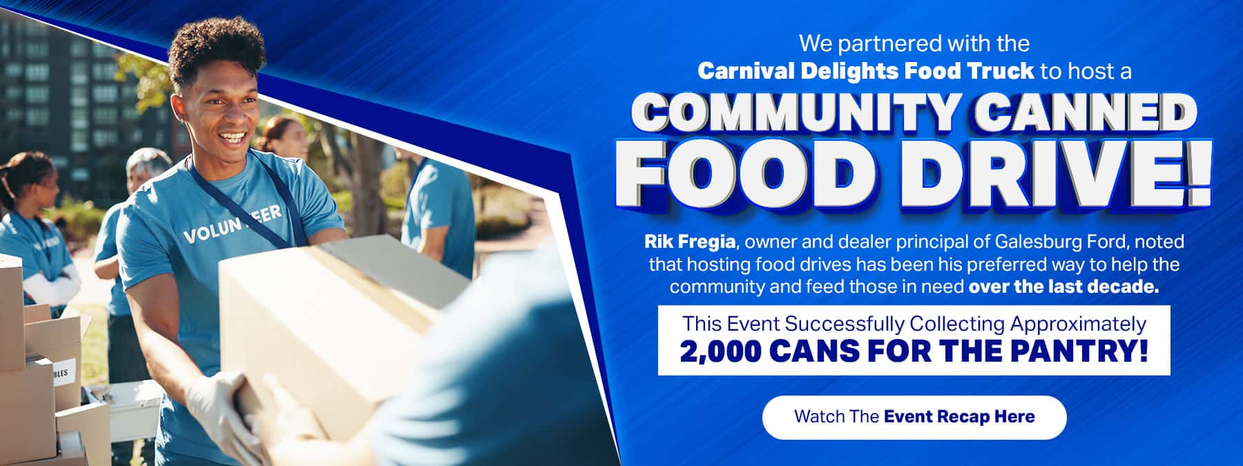 Food Drive Recap Slide