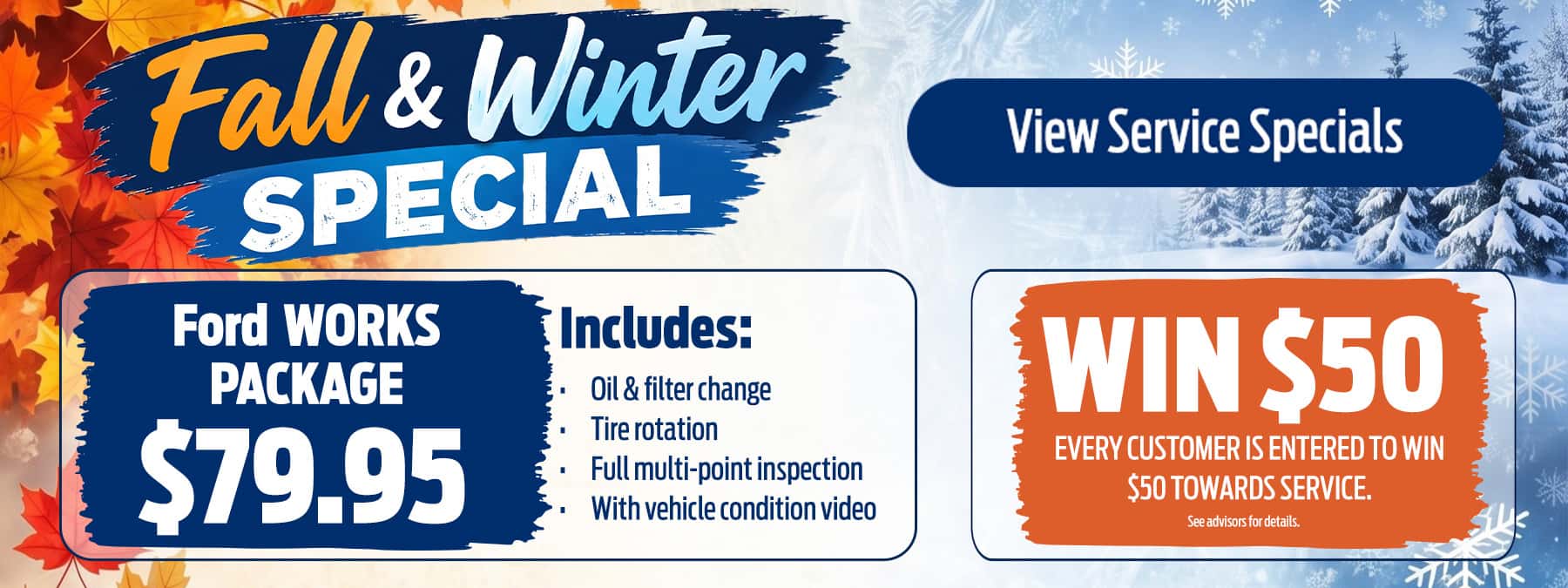 Fall & Winter Service Specials