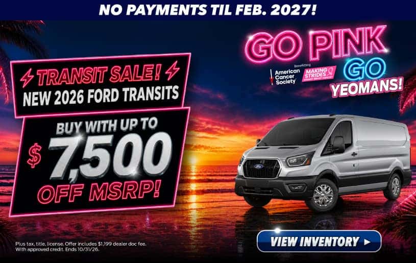 New 2026 Ford Transit - Buy with up to $7,500 OFF MSRP! 