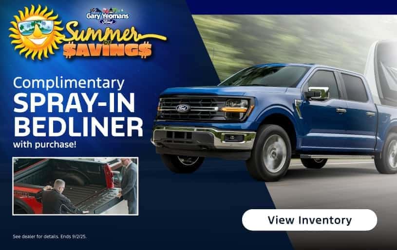 Complimentary Bedliner With Purchase!