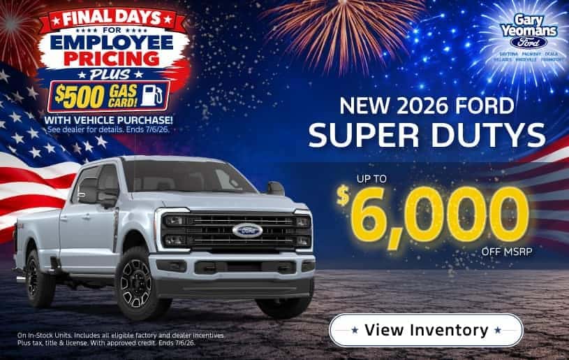 New 2026 Ford Super Dutys in stock: Up to $6,000 off MSRP! 