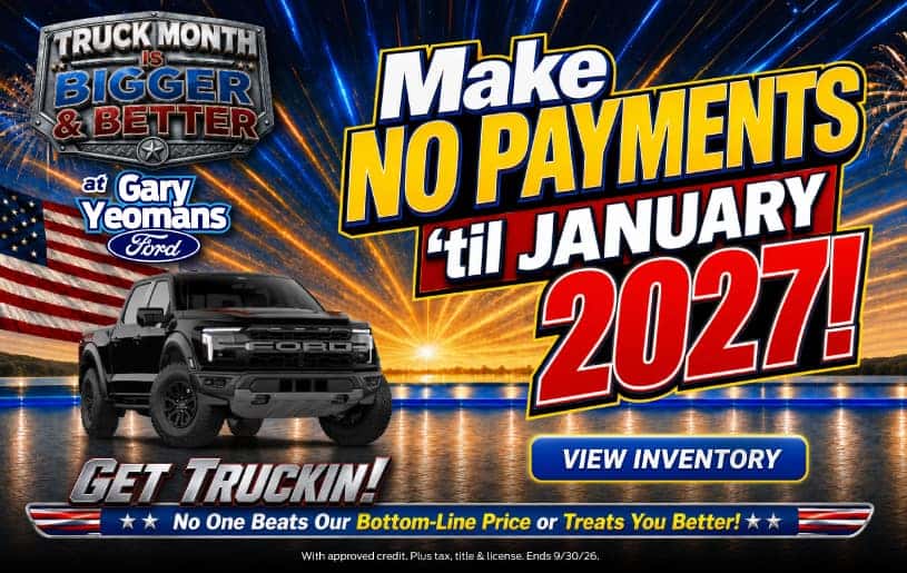 No Payments 'til January!