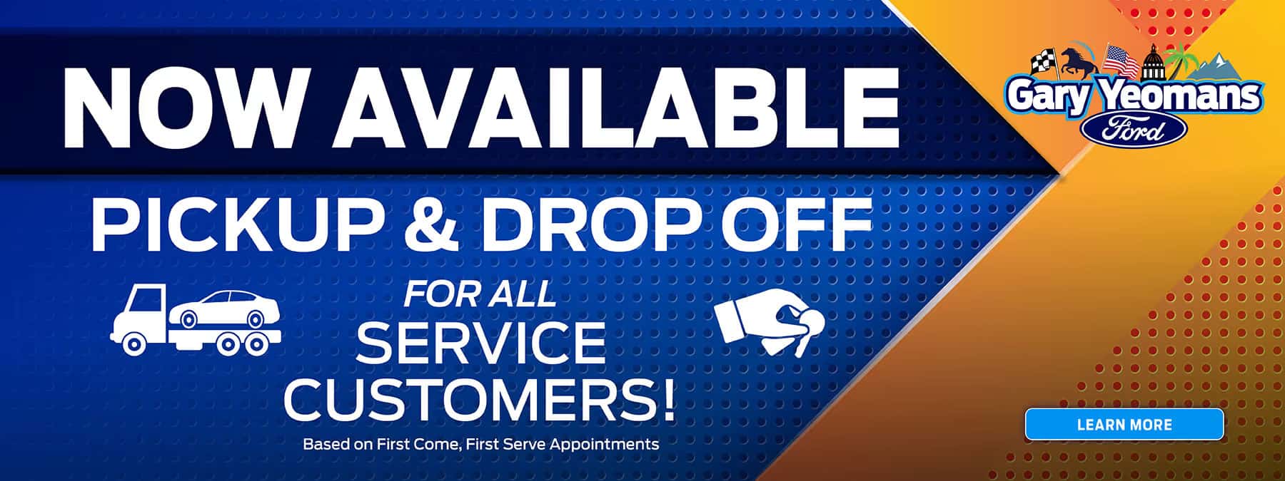 Now available pick up and drop off