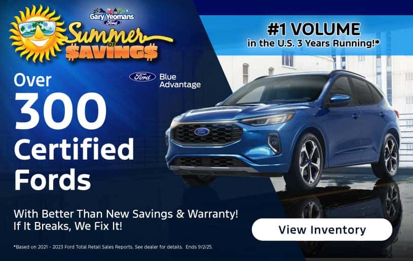 Over 300 Certified Pre-Owned Available!