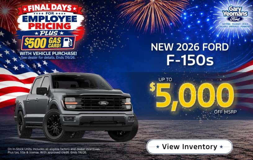 New 2026 Ford F-150s in stock: Up to $5,000 off MSRP! 
