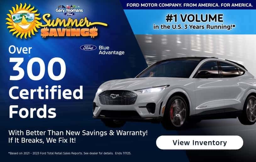 Over 300 Certified Pre-Owned Available!