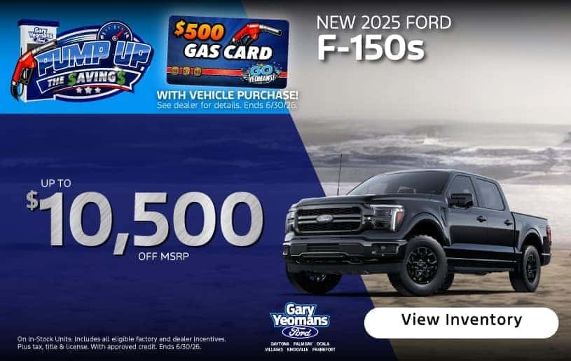 New 2025 Ford F-150s in-stock: Up to $10,500 off MSRP! 