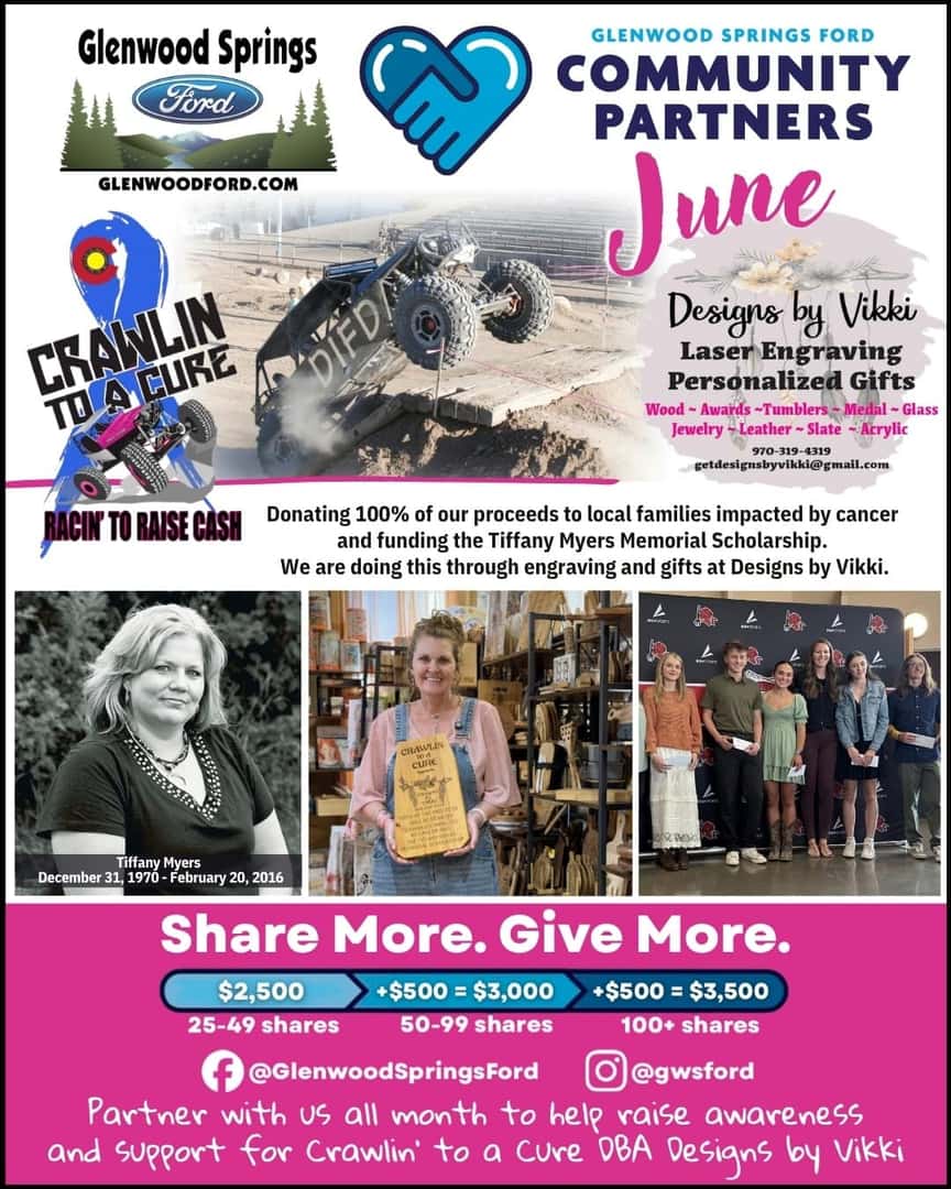 Crawlin to a cure - Glenwood Springs Ford June Community Partner