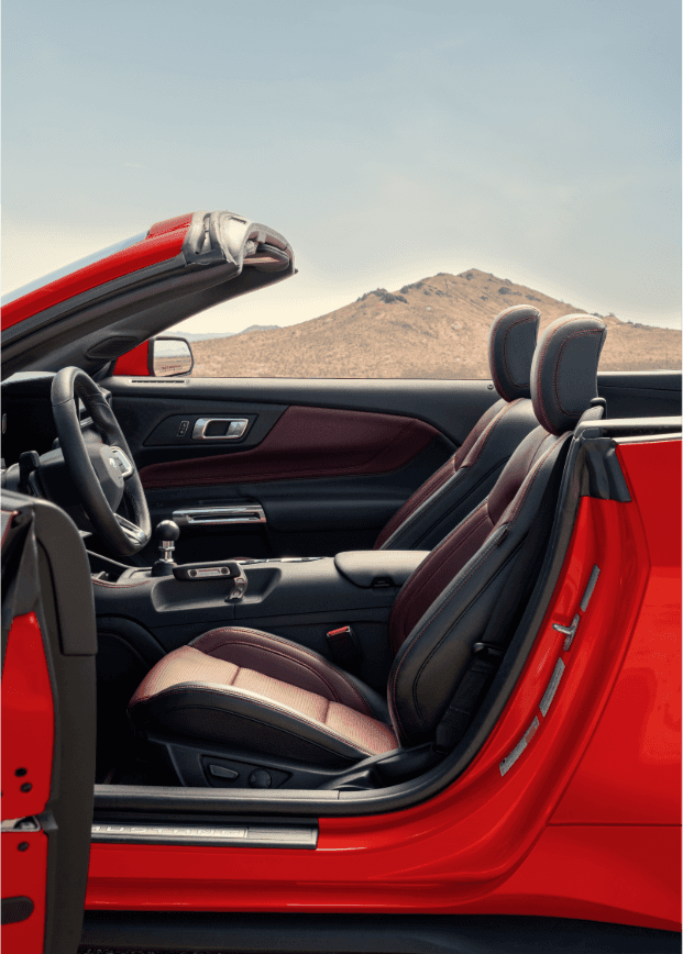 Interior of the 2026 Ford Mustang GT Convertible