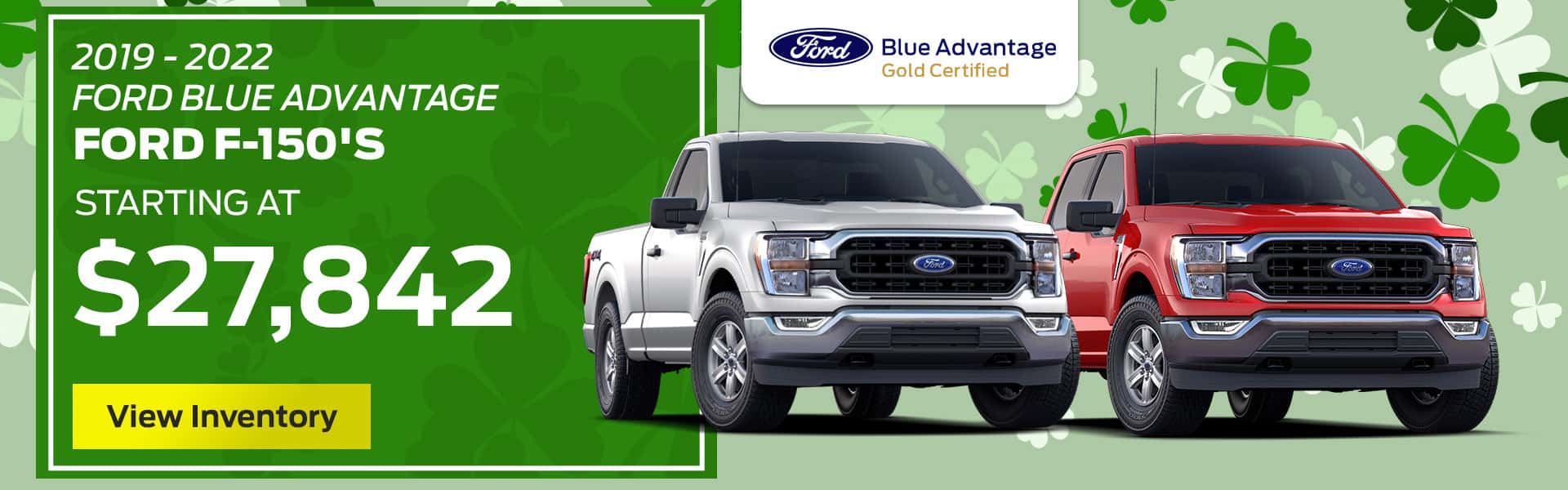 2019-2022 Certified F-150's Starting At $27,842