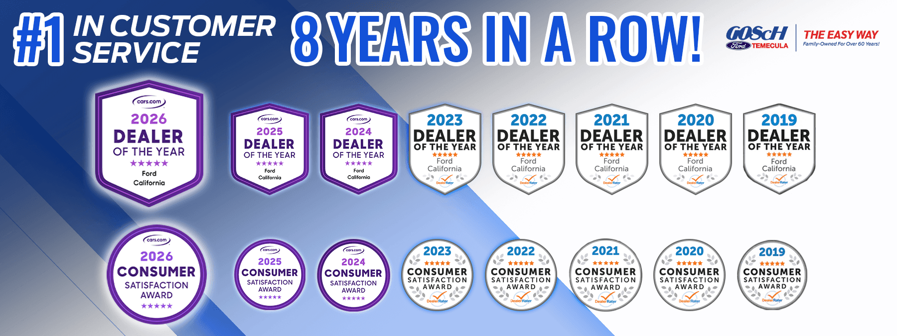 Gosch Ford Temecula 2026 March Banners Awards