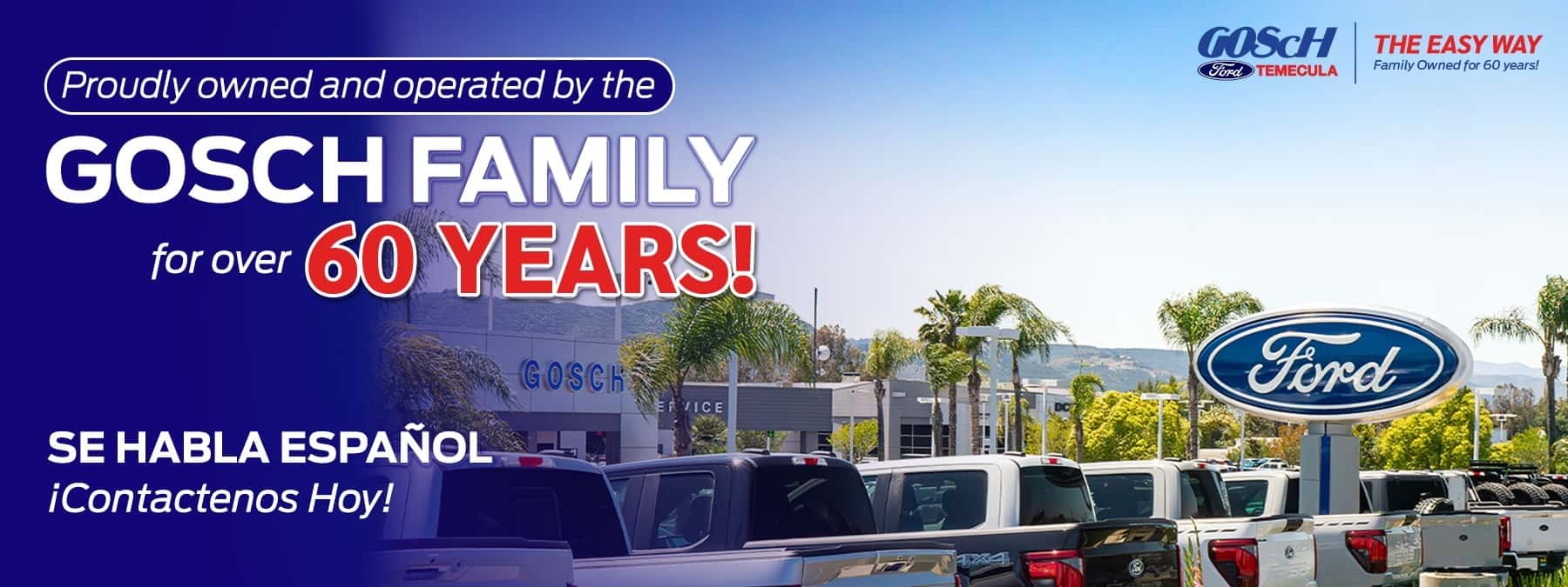 Gosch Family Owned Banner
