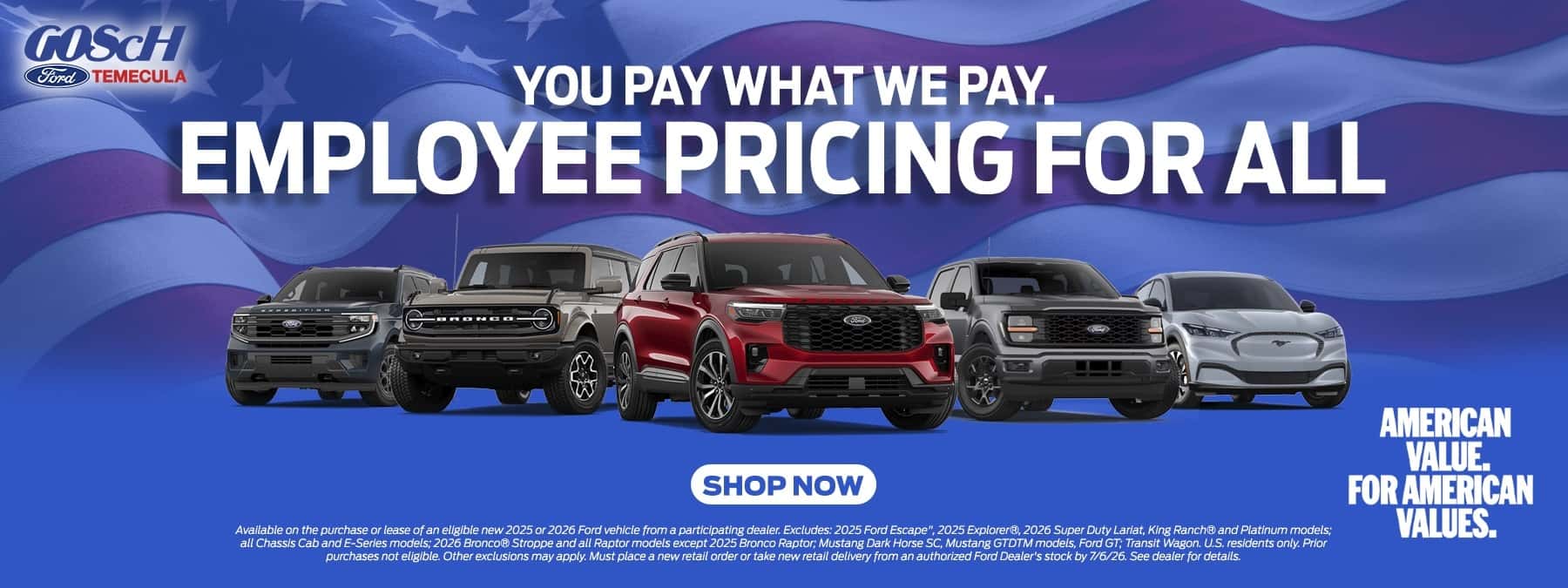 employee pricing