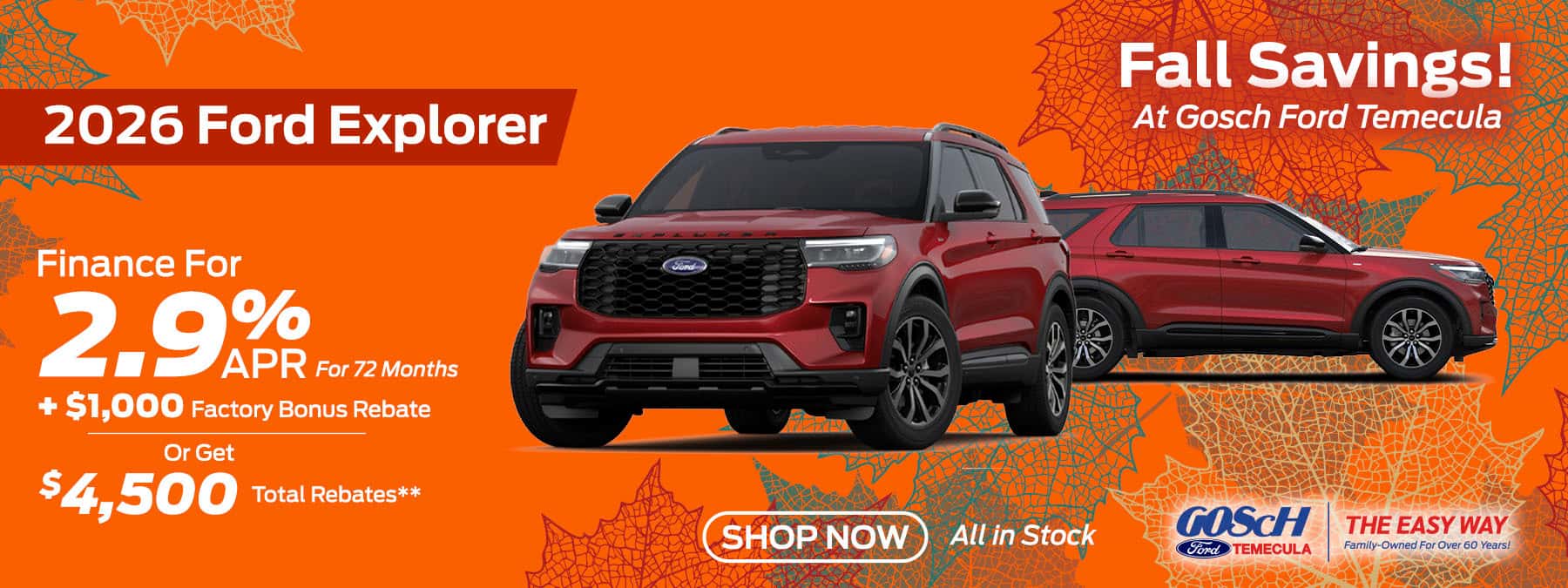 Ford Explorer Gosch Ford Temecula