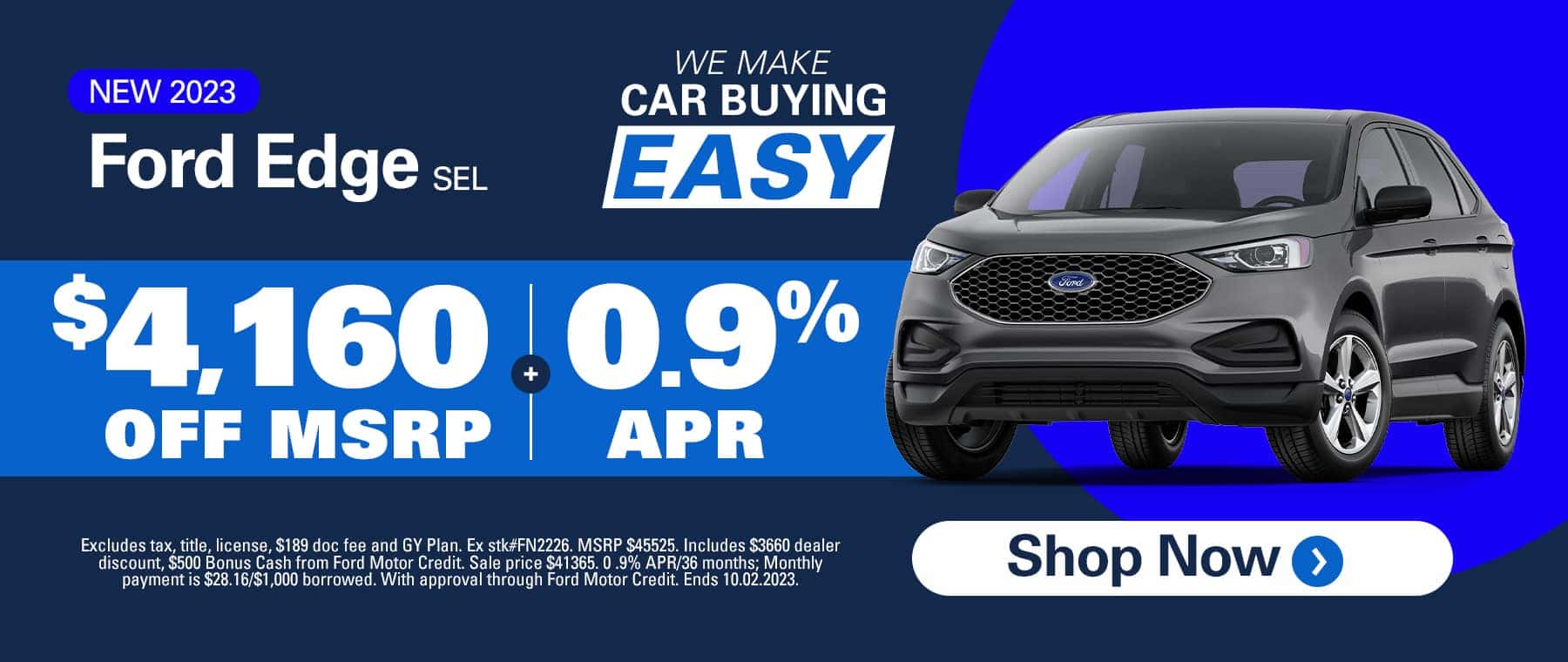 Ford Edge Offer APR
