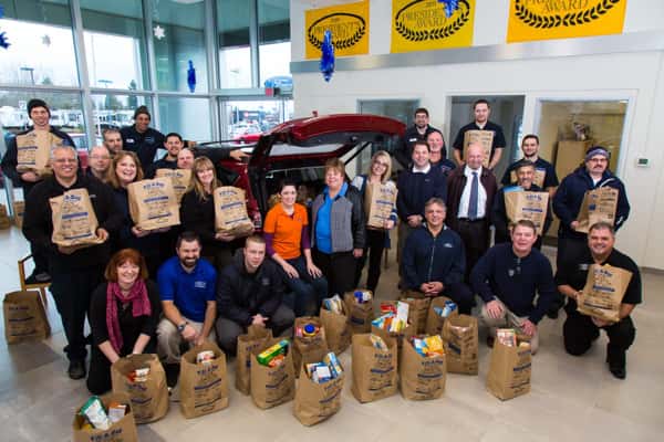 Gresham Ford Holiday Fill-A-Bag Food Drive Group Photo