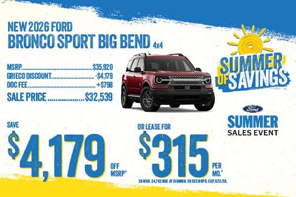 2026 BRONCO SPORT