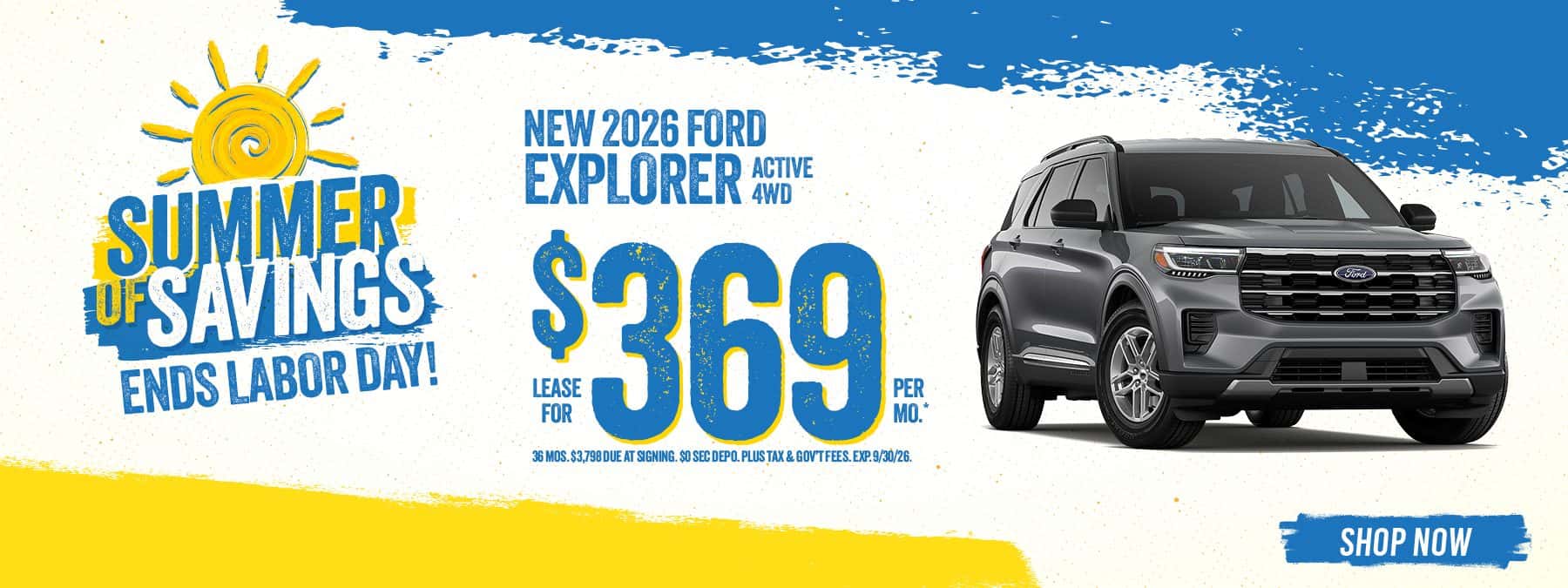 NEW 2026 FORD EXPLORER ACTIVE 4WD